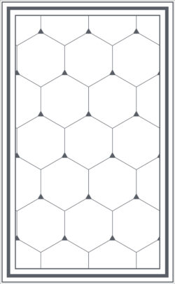 Alfombra vinilica vectorial diseño geometrico en tono gris grafito