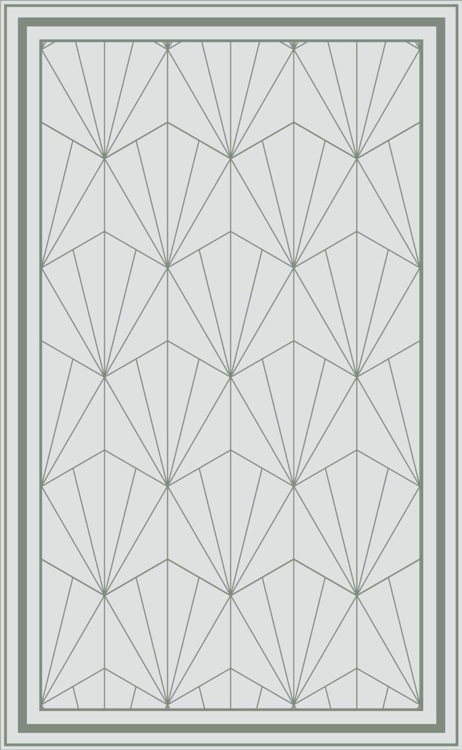 Alfombra vinilica diseño vectorial geometrico en tono gris